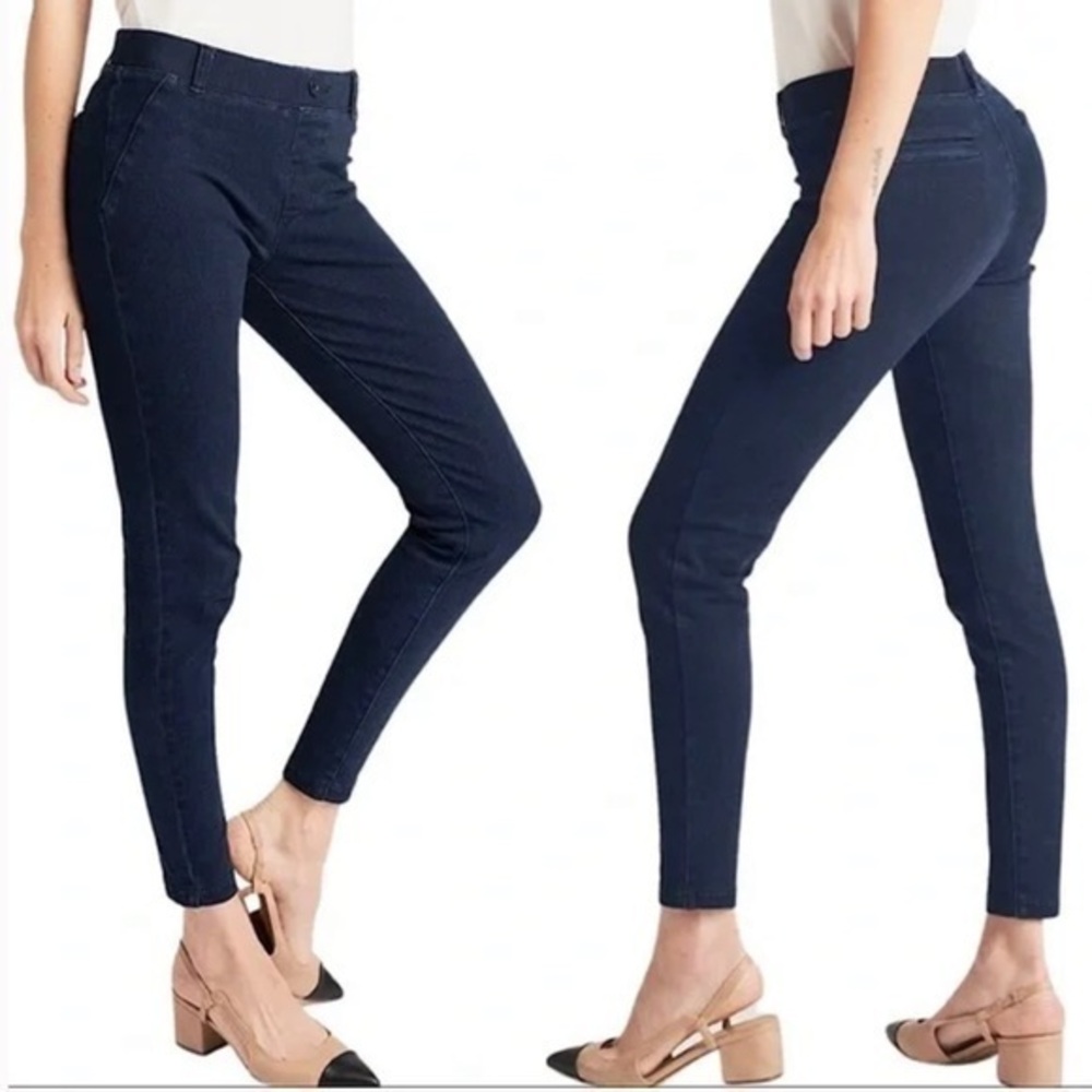 *Betabrand Yoga Denim Classic Pull On Stretch Skinny Leg Jeans Size Small